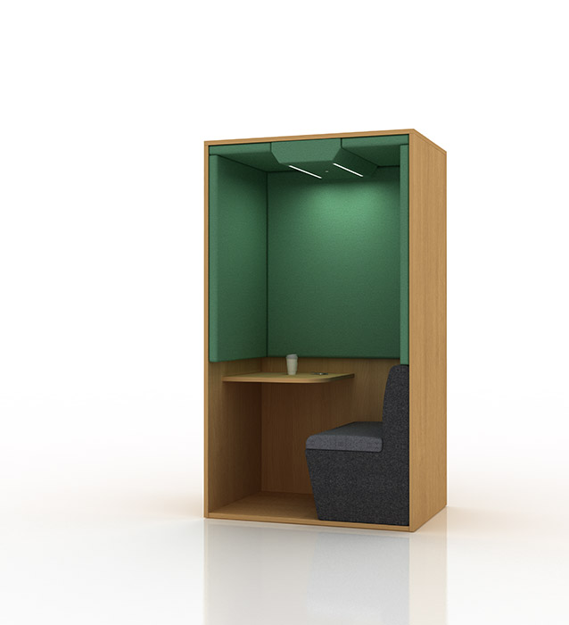 Condo Booth Flat roofed work booth