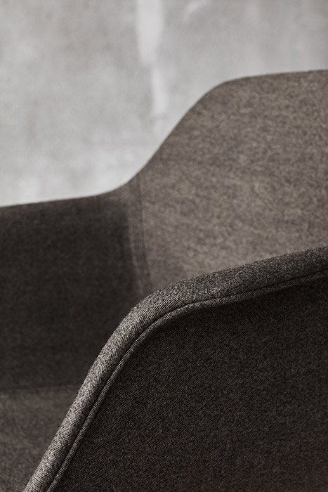 FourMe 66 chair FourMe 66 chair with upholstered shell