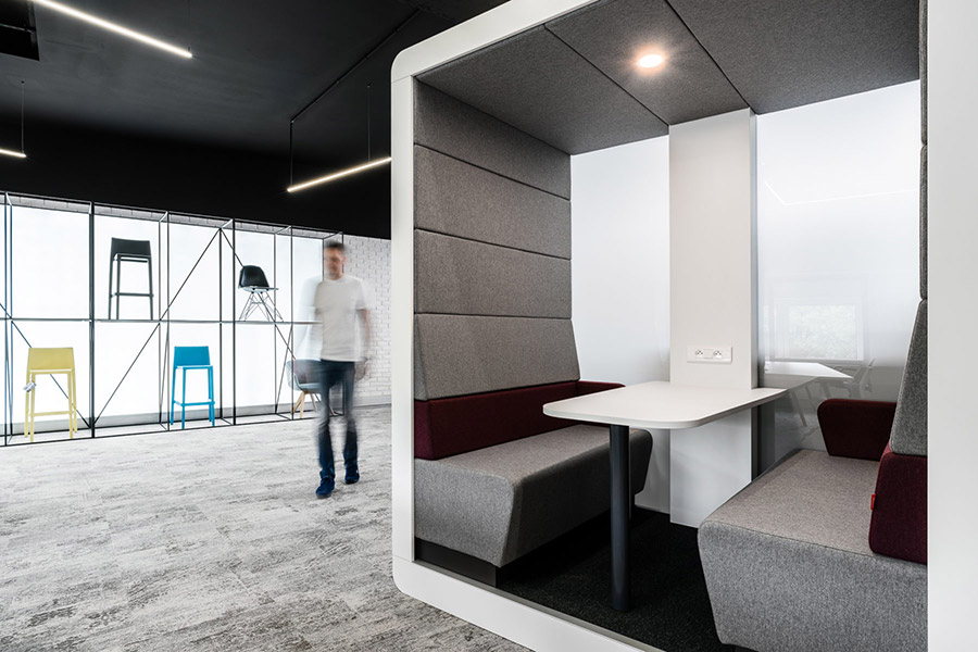 Open office den.