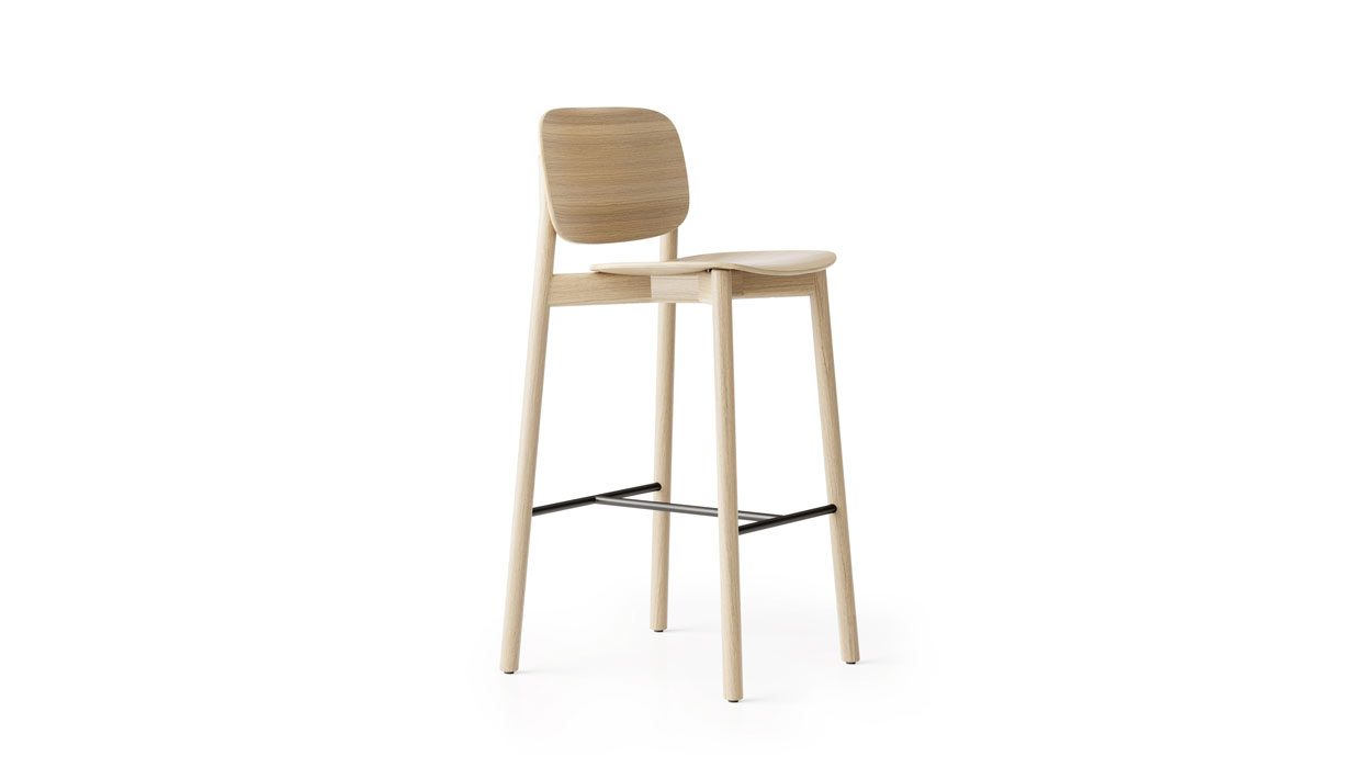 Kitt stool Kitt high stool in oak