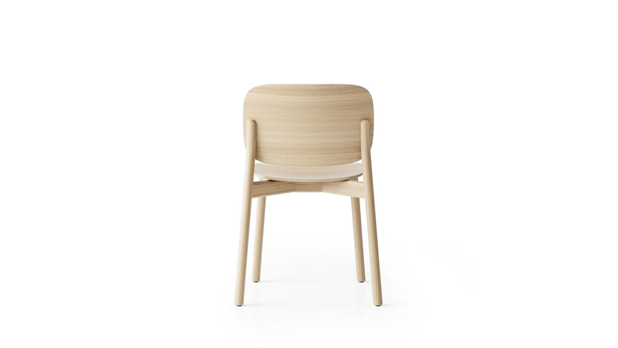 Kitt chair Kitt chair oak back detail