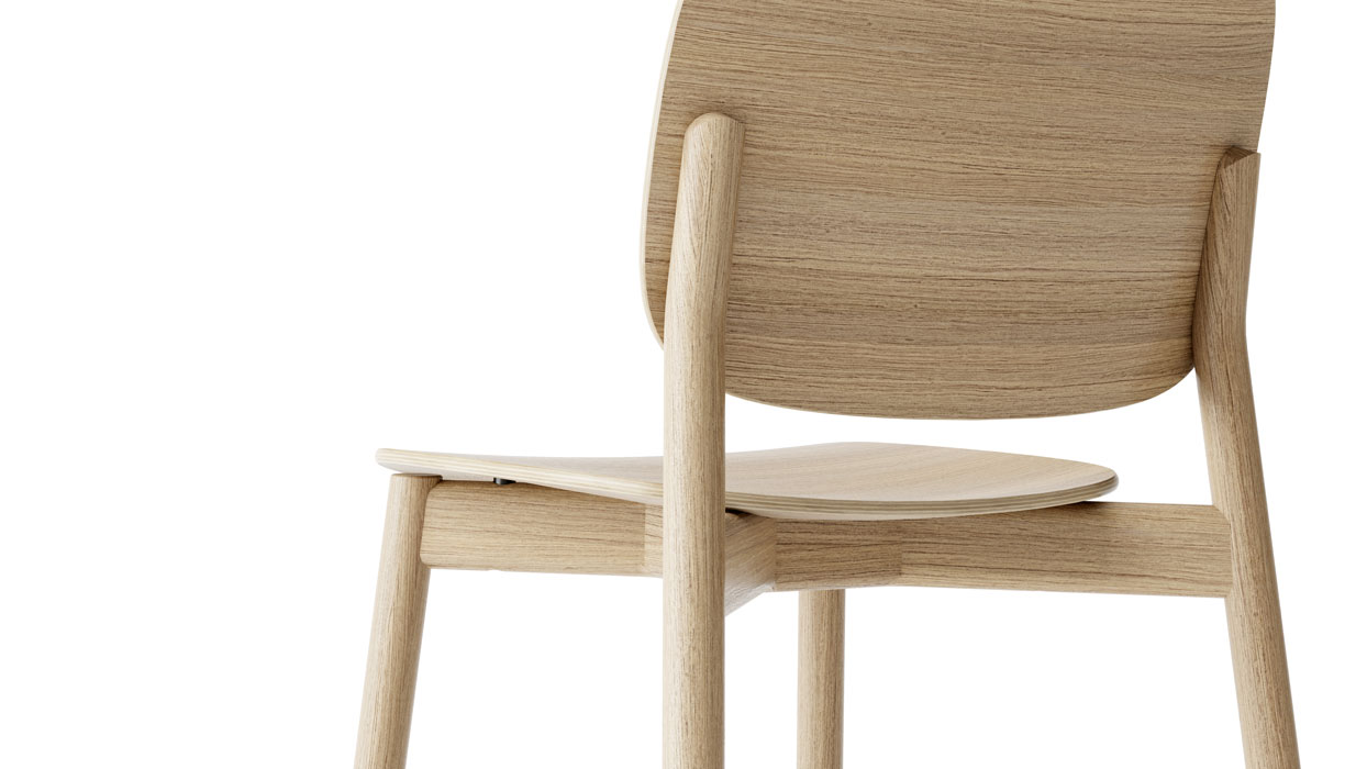 Kitt chair Kitt chairs oak back detail