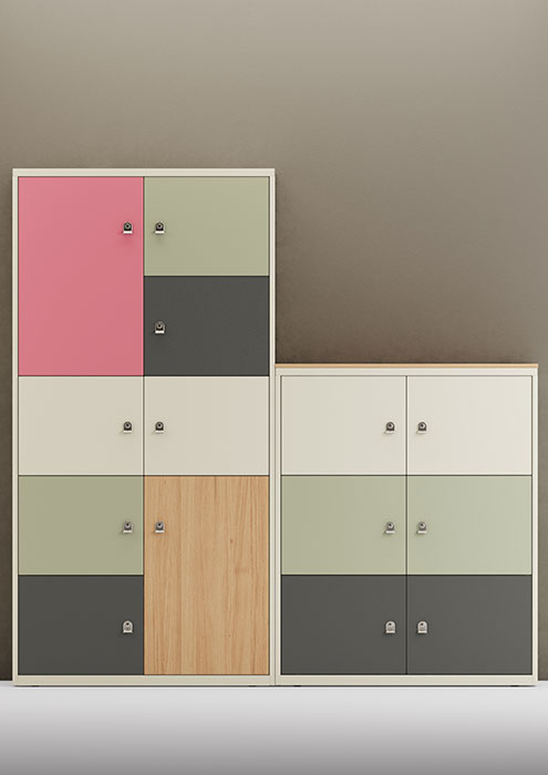 Lodge Locker Colourful office lockers