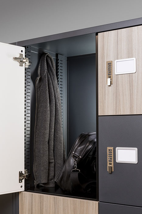 Lodge Locker Large locker opening with coat hook