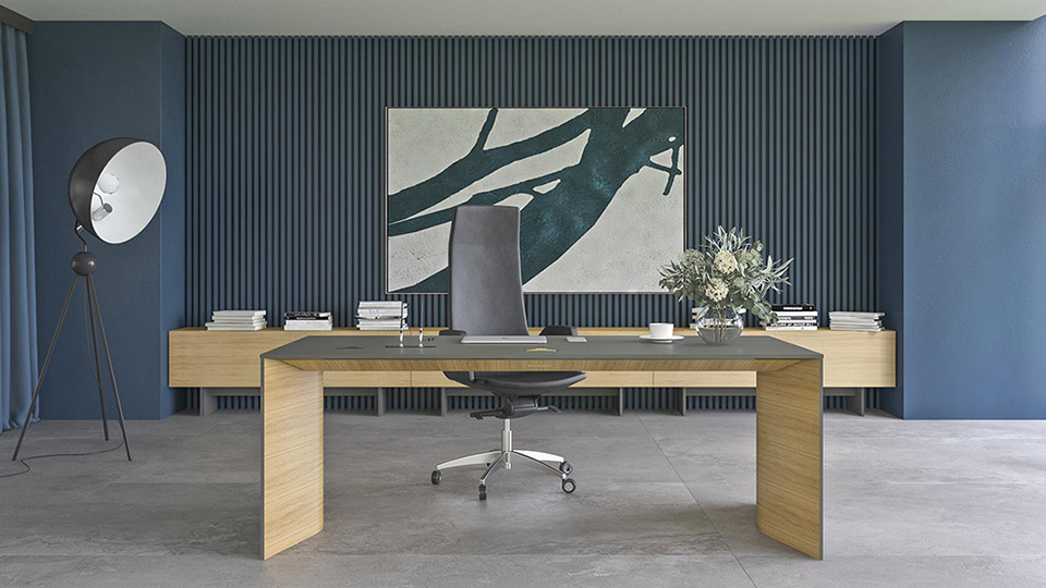 Martin wood bench desk