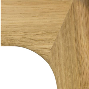 Oak wood leg