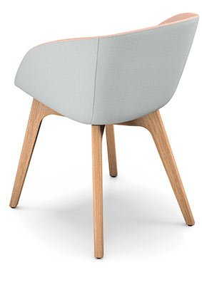 Wood leg chair