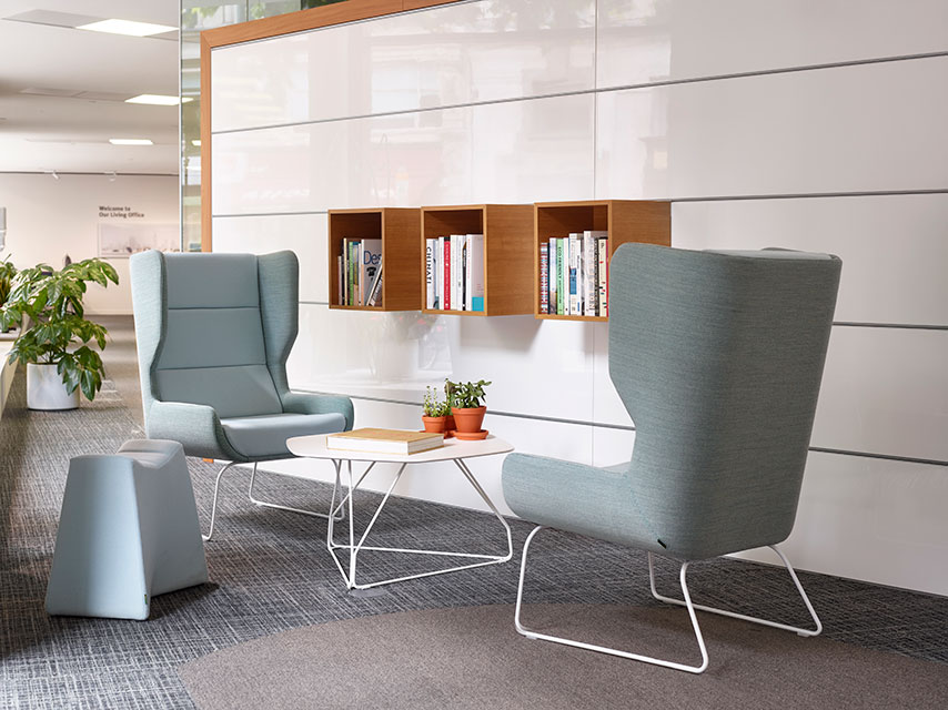 Pinch stool in waiting area