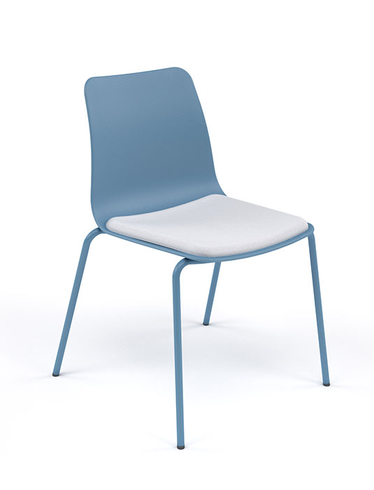 Polly One chair Polly chair with seat pad