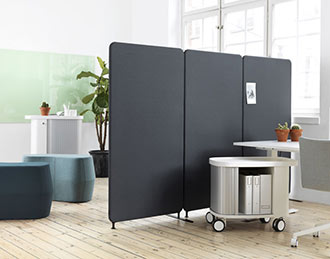 Softline acoustic floorstanding divide