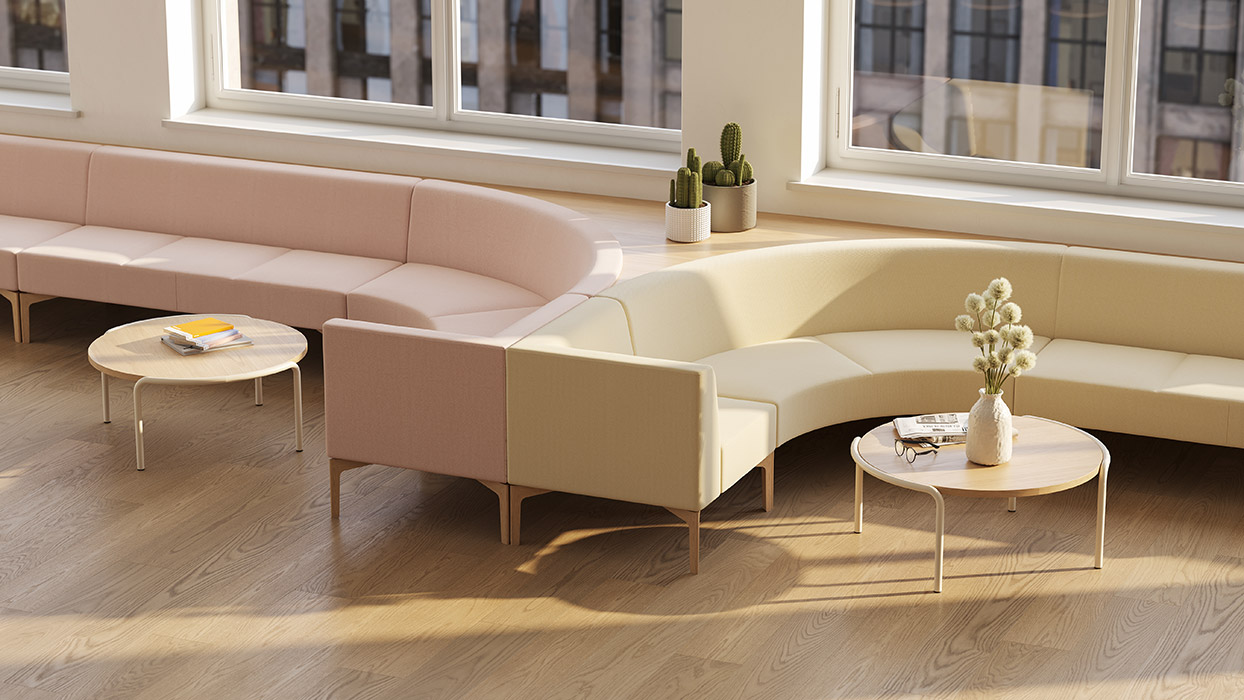 Symbol curved sofa