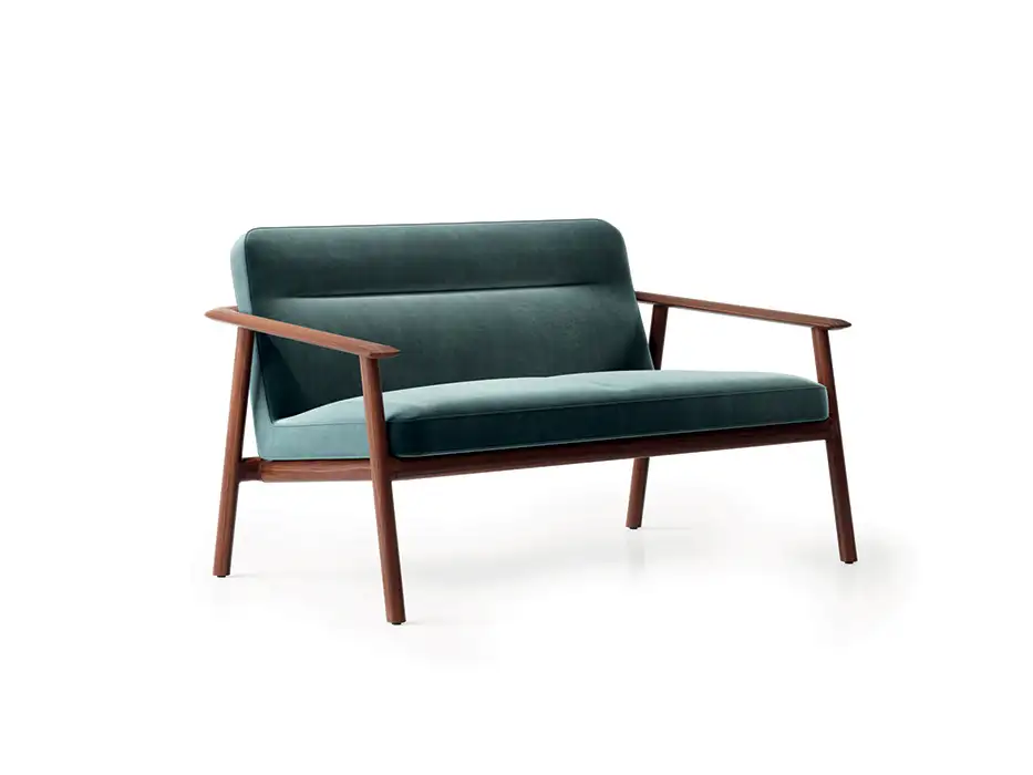 Kato 2 seat chair Kato two seat sofa in teal upholstery