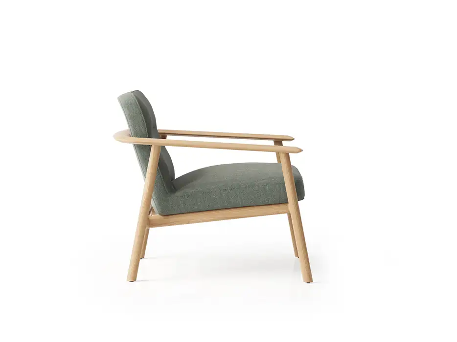 Kato chair Kato armchair side profile