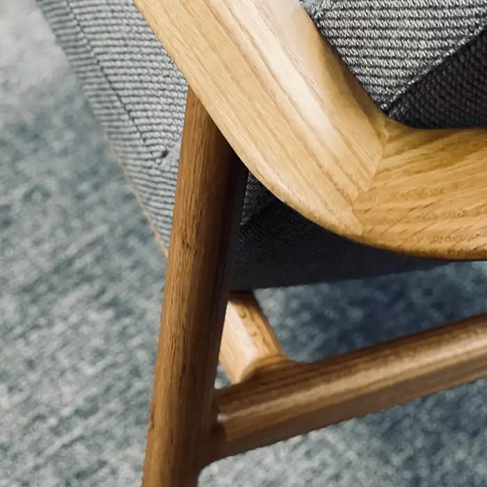 Kato chair Kato armchair, arm detail