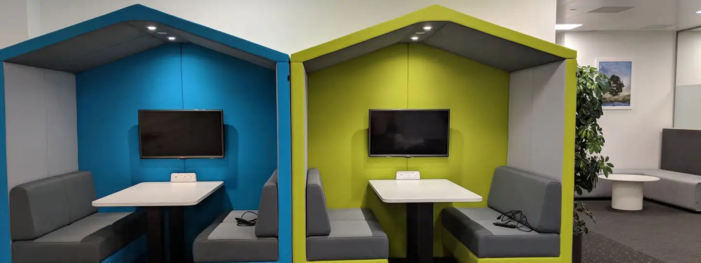 Office dens with TV's