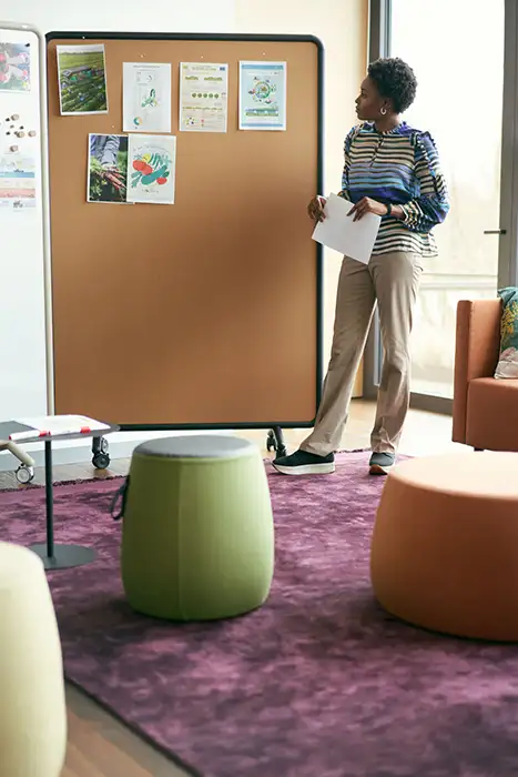 Se Pin and Write boards Mobile Pinboard and magnetic whiteboard