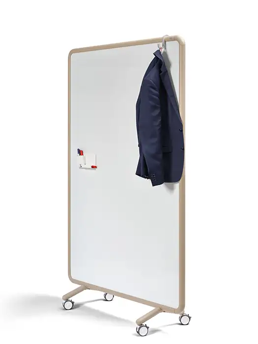 Se Pin and Write board Mobile whiteboard with coat hook