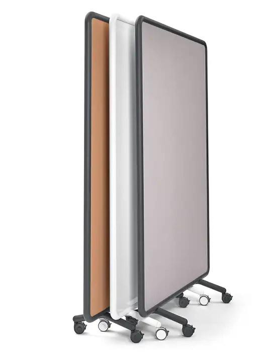 Se Pin and Write boards 3 Mobile Pinboard and magnetic whiteboard with black and white frames